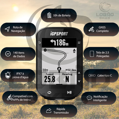 Ciclocomputador Igpsport BSC200 - Ciclocomputador ciclo computador velocimetro bike bicicleta Strava Training Peaks pantalla Monocromática de 2.5"