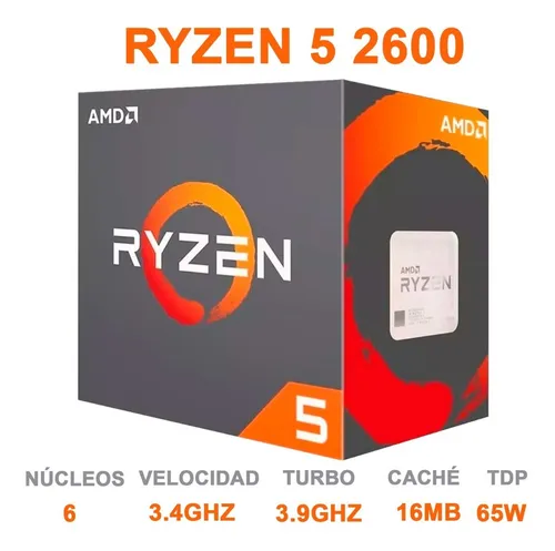Procesador Amd Ryzen 5 Socket Am4 Turbo 3.9ghz 6 Cores Zen 16mb