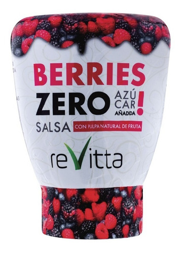 Salsa Zero (sin Azúcar Añadida) 330 Grs. Revitta Wellness Sabor Berries