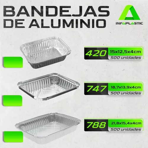 Bandeja De Aluminio Ovalada Mediana Lider