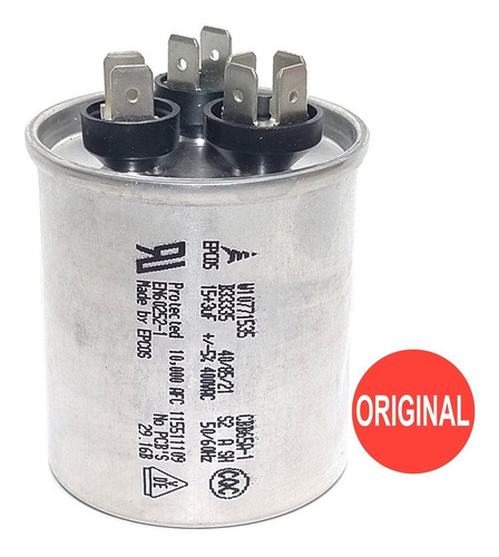 Capacitor 15+2,5uf 400vac Ar Condicionado Electrolux Ec07f