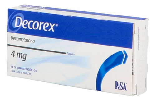 Decorex 4 Mg Caja Con 10 Tabletas