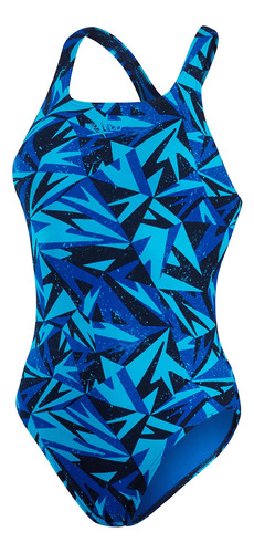 Traje De Baño Natación Speedo Hyperboom Mujer Azul