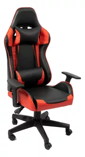 Silla Gamer Pc Zgx Ergonomica Sillon Playstation Oficina Color Rojo/Negro