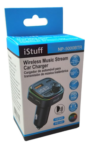 Transmisor De Fm Istuff Con Bluetooth Conecta El Celular