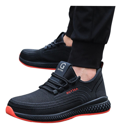 Zapatos Para Hombre, Botas De Ocio Con Puntera De Acero, Pun