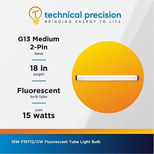 Bombilla De Tubo Fluorescente Technical Precision T12 De 15