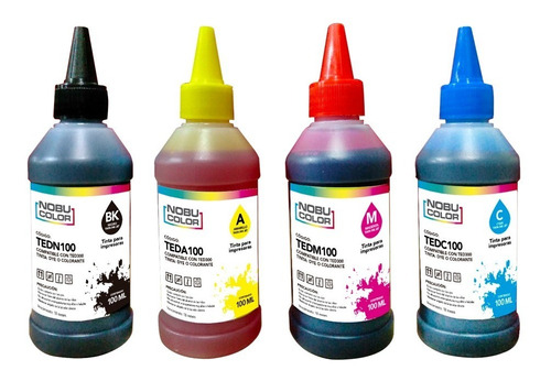 Set 4 Botellas Tinta Dye - Colorante 100 Ml. Epsn 4 Colores