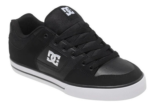 Imagen 3 de 10 de Tenis Dc Shoes Pure Black Black White Skate Hombre