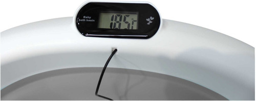 Bañera Bebe Avanti Plegable Soporte Reductor + Termómetro Color Gris