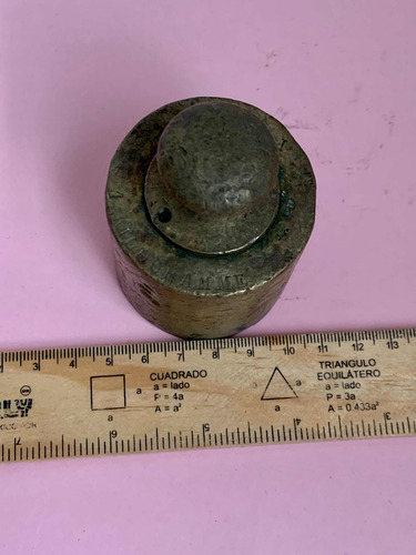 Antigua Pesa De Bronce Para Balanza (Usado)