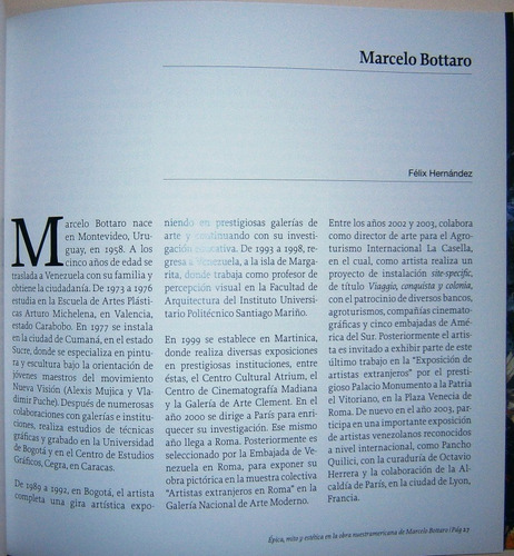 Marcelo Bottaro Épica, Mito Y Estética En Su Obra