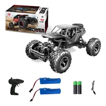 Comprar Juguete Carro Control Remoto 4x4 Todoterreno 28cm Con 2 Baterías Recargables 60 Minutos Para Niños, Negro