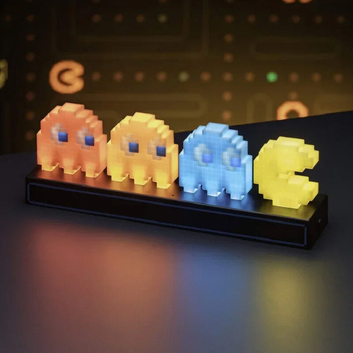 Lámpara Pac-man | 3 Modos: Estático, X Turnos, Con El Ruido
