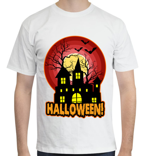 Playera Halloween - Casa Árbol Embrujada - Día De Muertos