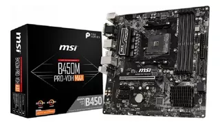 Motherboard Msi B450 Pro Vdh Max, Am4, B450, Ddr4, Sata 6.0