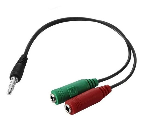 Cable Audio Divisor Triestereo 1 Macho A 2 Hembras 3.5 Mm