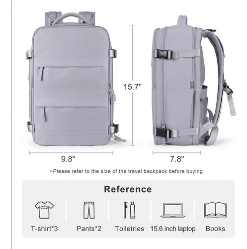 Mochila Viaje Expandible Con Usb Viral Para Cabina De Avión
