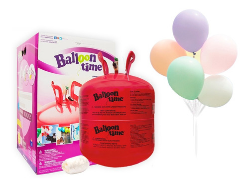 Cilindro Gas Helio Con Cinta Y 50 Globos De Regalo Oferton