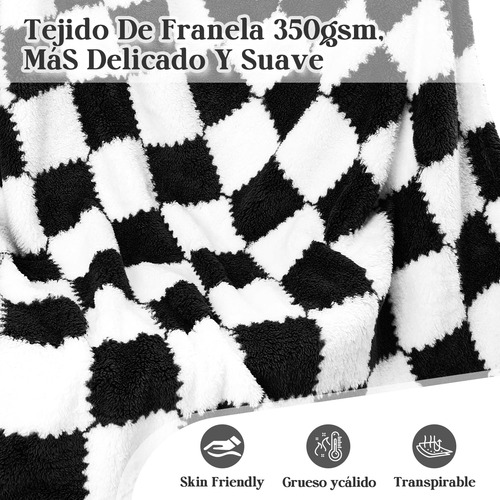 Cobertor De Flanela Xadrez Dupla Face