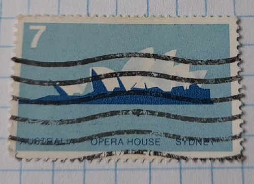 Sello Postal Australia - Opera De Sydney 1973 (Usado)