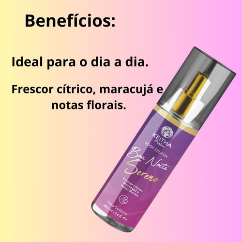 Body Splash Cítrico 100ml Spray Refrescante E Hidratante