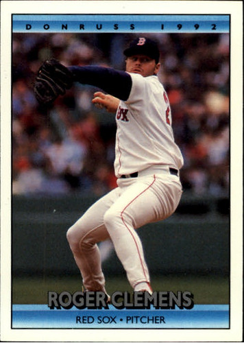 1992 Donruss #244 Roger Clemens Boston Red Sox