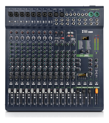 Xtuga Bx16 Mezcladora Mixer 16 Canales Escenario Profesional