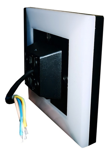 5 Pack Lampara De Pared 10w Curveado Delgado Exterior Ip68 Color Cuadrado Delgado Negro Luz Calida 3500k