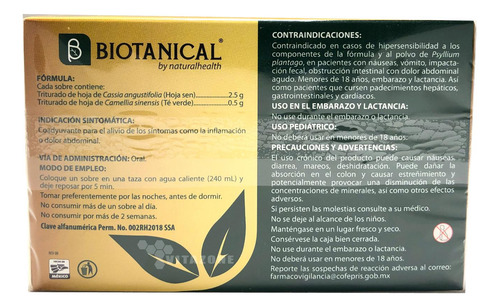 Imagen 2 de 2 de T- Bod (body Slim Té) 30 Sobres Original Natural Health