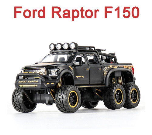 Coche Metálico Miniatura Tuning 1:28 Ford Raptor F15 Edición