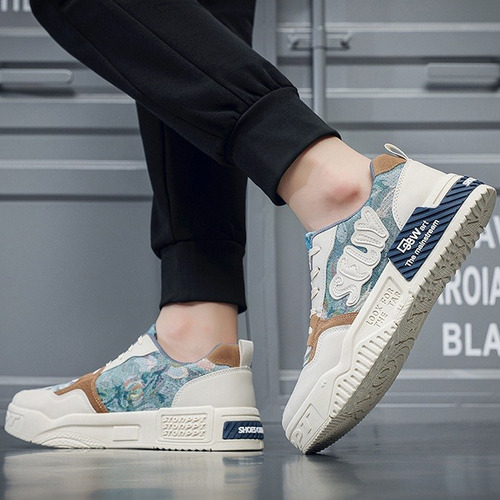 Zapatos Tenis Hombre Transpirables Súper Cómodos Casuales