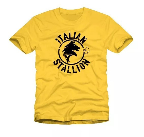 Remera Italian Stallion Rocky Algodón Unisex Varios Colores