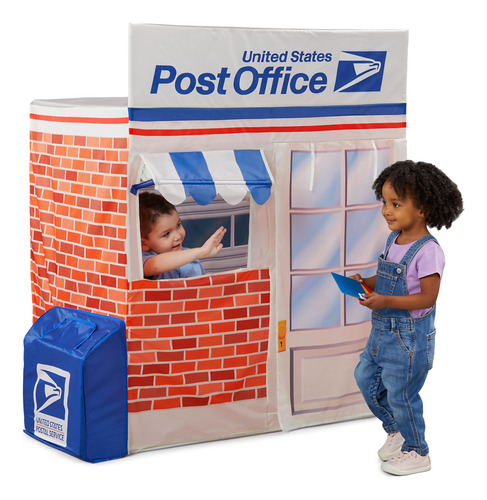 Play Tent Kid Trax Usps For Kids W/ Mail Collection Box