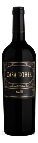 Vino Casa Boher Malbec X6 Un. De Rosell Boher