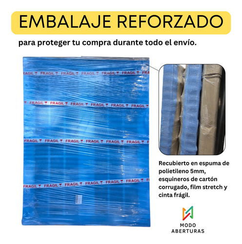 Puerta Aluminio 160x200 Herrero Reforzado Con Postigo Abrir Blanco