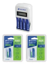 Comprar Cargador De Pilas + 4 Pilas Aa + 2 Pilas Aaa, Volteck