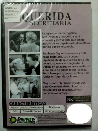 Mi Querida Secretaria Kirk Douglas Dvd Nuevo (Usado)