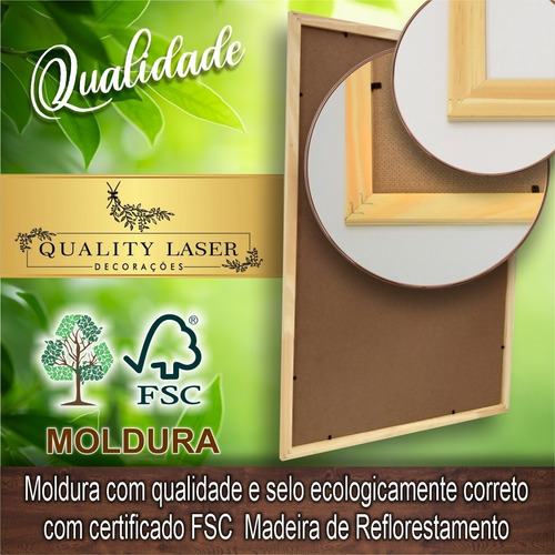 Quadros Decorativos Moldura Quarto Sala Folhas Minimalistas