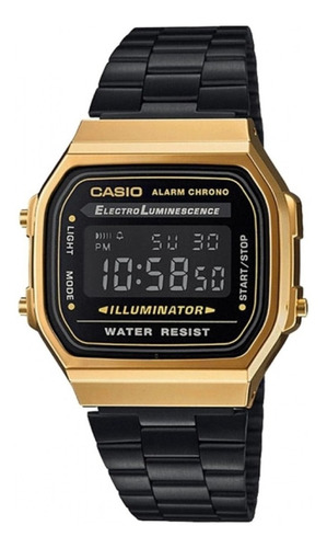 Reloj Casio Vintage Retro A168wegb-1bvt, Electroluminiscente