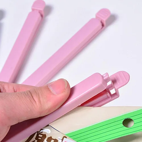 Clips Para Sellar Cerrar Bolsas Comida Ganchos Pinzas X 10