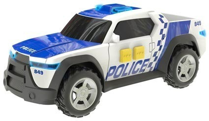 Auto Policia Con Luz Y Sonido Vehiculo Teamsterz Wabro