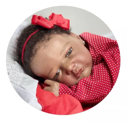 Bebe Reborn Negra Perfeita Realista Linda Vinil Silicone - Ana Dolls -  Bonecas - Magazine Luiza