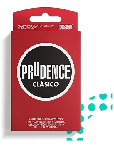 Preservativo De Latex Lubricado Clasico 3u Prudence