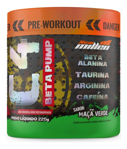 C4 Beta Pump 225g Pré Treino Grow Thisoldi Orig - New Millen Sabor Maçã Verde
