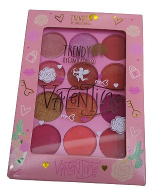 Maquillaje  Sombra Paleta Valentine Trendy