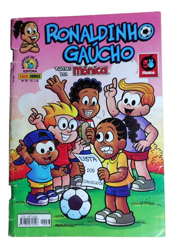 Gibi Ronaldinho Gaúcho N°78 2013 Capa Soltando (Usado)