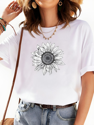 Camiseta De Moda Para Mujer, Calidad Sudadera Playera Mujer