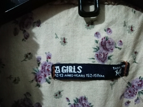 Tapado De Jean Con Corderito Zara