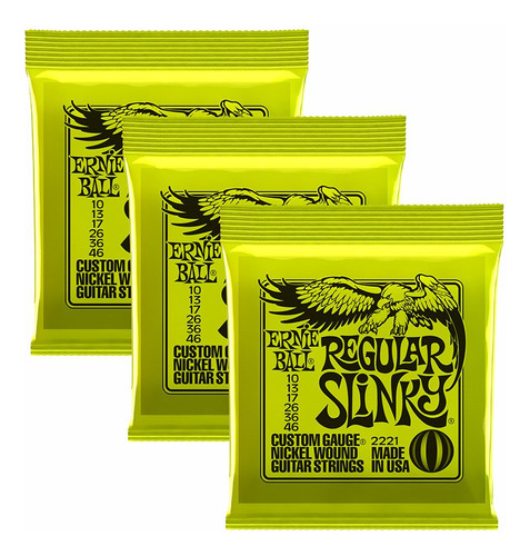 Ernie Ball 2221x3 Regular S Juego